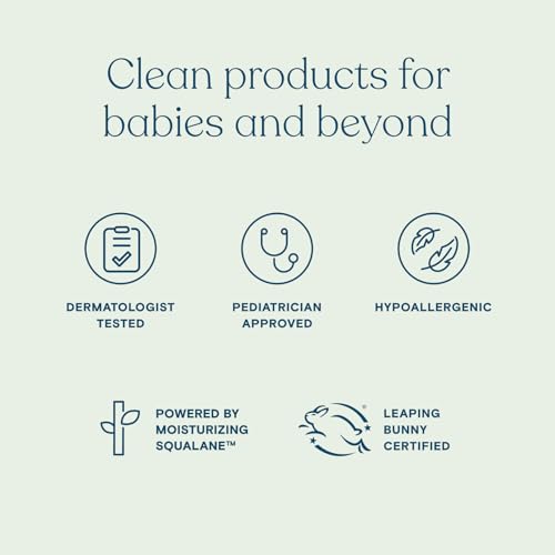 Pipette Baby Shampoo and Body Wash - Vanilla + Ylang Ylang, Tear-Free Bath Time, Hypoallergenic, Moisturizing Plant-Derived Squalane, Non-Toxic, Sulfate Free, 11.8 fl oz