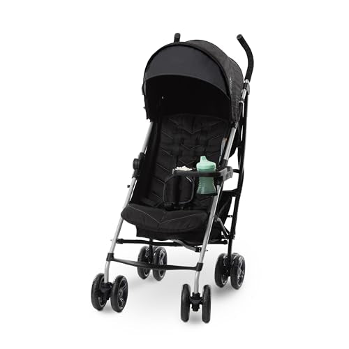 3Dlite Convenience Stroller, Gray – Lightweight Stroller with Aluminum Frame, Large Seat Area, 4 Position Recline, Extra Large Storage Basket – Infant Stroller for Travel and More