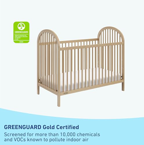 Graco Olivia Convertible Crib and Graco Premium Foam Crib & Toddler Bed Mattress Bundle (Driftwood) – GREENGUARD Gold Certified, Standard Crib Mattress, Baby Crib Converts to Toddler Bed & Daybed