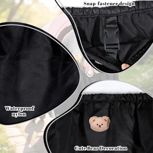 Josojoou Large Capacity Stroller Organizer Bag, Universal Stroller Organizer, Adjustable Strollers Diaper Bag, for Storing Baby Formula, Bottles, and Other daily Necessities.