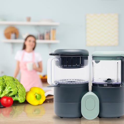 Baby Food Maker Steamer and Blender, 4 in 1 Multifunction Baby Food Processor and Steamer with Blender, Defrosting & Reheating, Use as Puree Maker and Grinder Machine for Feeding Set Essentials, 68 oz