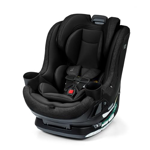Britax Galaxy360 Slim Rotating Convertible Car Seat, 2-in-1 Rotating Car Seat for Infants & Toddlers with 360 SwivelSmooth Steel Ring, Extended Rear-Facing and ClickTight Installation – Raven Black