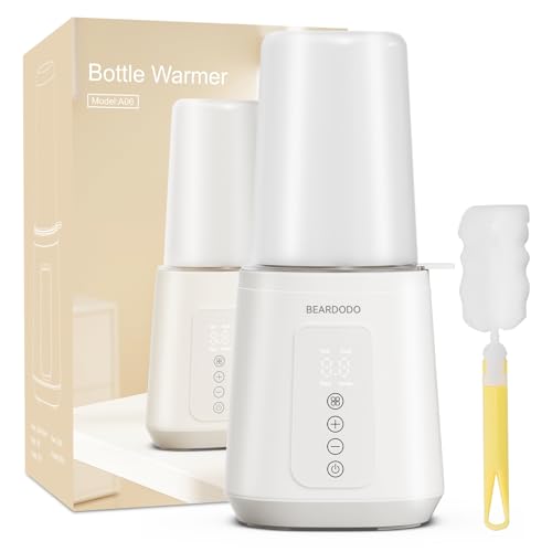 BEARDODO Baby Bottle Warmer, Fast Bottle Warmer for All Bottles, Breast Milk Warmer for Baby Breastmilk or Formula Automatic Shut-Off Digital Display Heat Baby Food at Home Use