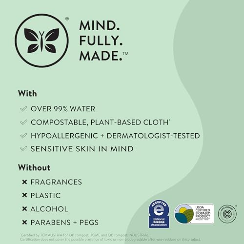 The Honest Company Hypoallergenic Multi-Use Baby Wipes for Sensitive Baby Skin, Terrazzo, 36 Count