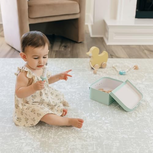 Little Landings Baby Play Mat for Floor - Eden (6x6ft) - Premium EVA Foam Play Mat for Babies & Toddlers (Ages 0-5+) - Non-Toxic Playmat for Tummy Time, Crawling & Playroom - Stylish & Comfortable