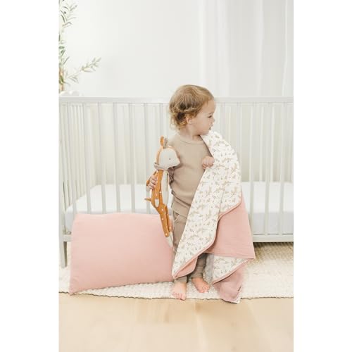 Konssy Muslin Baby Blankets, Super Soft 100% Cotton Crib Blanket