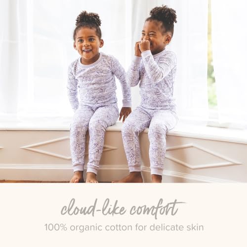 Burt's Bees Baby Girls Organic Cotton Pajamas, Toddler PJ Set, 2-PC