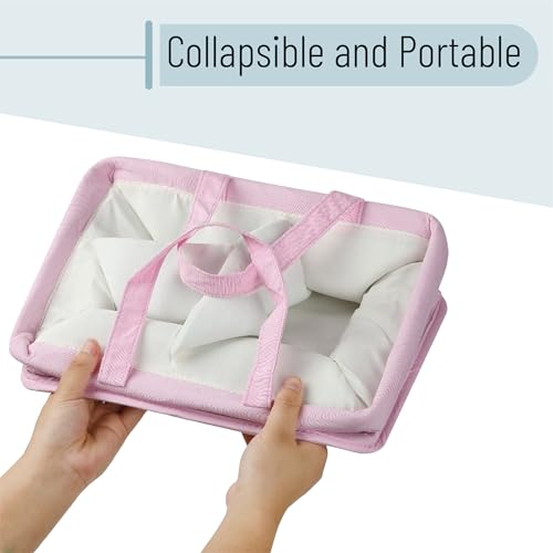 Mr. Pen Baby Diaper Caddy Organizer, Pink Quilted Fabric, Car Diaper Caddy