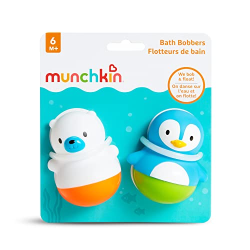 Munchkin® Bath Bobbers Mold Free Baby and Toddler Bath Toy, 6+ Months, Polar Bear/Penguin