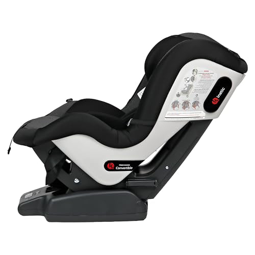 PEG Primo Viaggio Convertible Kinetic - Reversible Car Seat - Rear Facing for Children 5 to 45 lbs and Forward Facing for Children 26.5 to 65 lbs - Made in Italy - Crystal Black (Black)