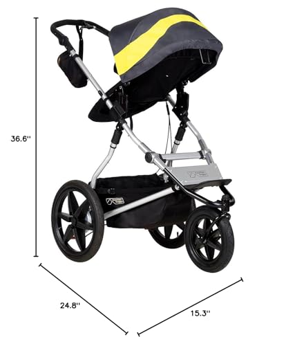 Mountain Buggy Terrain Premium Jogging Stroller, Solus (TER-V3-49), One Size