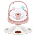 Baby Swings for Infants, Portable Stationary Infant Swing with 5-Speed Settings, Bluetooth Music & Timer, Suitable for Newborns up to 9 Months (Pink)