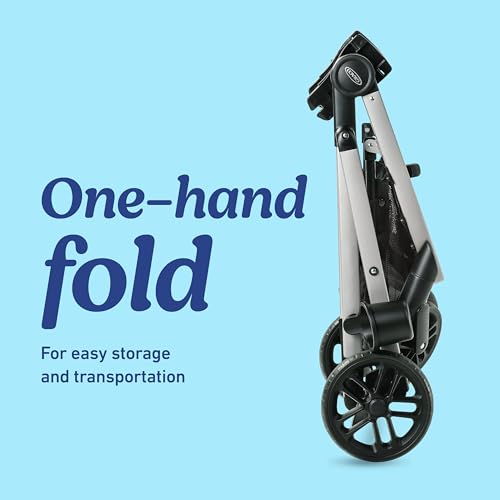 Graco Modes Pramette Travel System, Car Seat and Stroller Combo, Includes SnugRide LX Infant Car Seat and Baby Stroller with True Pram Mode, Reversible Seat, One Hand Fold, Extra Storage, Ontario