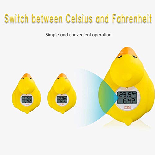 b&h Baby Bath Thermometer, The Infant Bath Floating Toy Safety Temperature Water Thermometer, Baby Bath Essentials (Classic Duck)