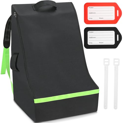 Sublaga Car Seat Bags For Airplane Travel, 600D Thickening Oxford Cloth Durable Car Seat Travel Bag For Air Travel Carseat Cover with Shoulder Straps and 2pcs Luggage Tags For Airplane