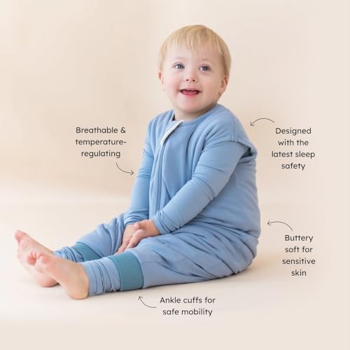 KYTE BABY Unisex Sleep Bag Walker for Babies and Toddlers- Rayon Made from Bamboo 1.0 Tog (Large, Oat)