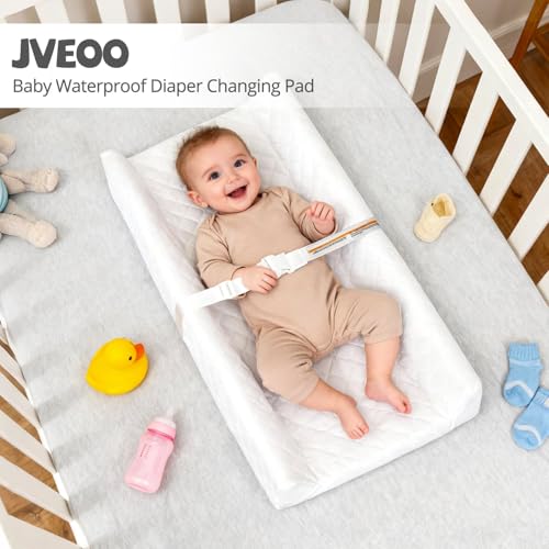 JVEOO Waterproof Baby Changing Pad Wipeable Diaper Changing Mat