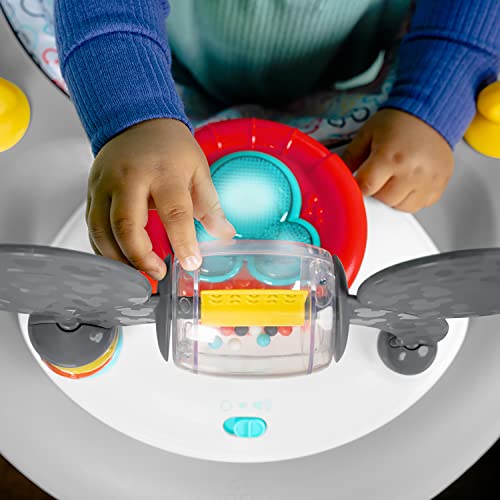 Bright Starts Disney Baby Mickey Mouse Original Bestie 2-in-1 Baby Activity Walker - Easy Fold Frame and Removable -Toy Station, 6 Months and up