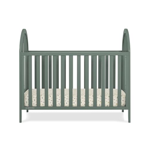Delta Children Milano 4-in-1 Convertible Crib - Greenguard Gold Certified, Grassy Glen
