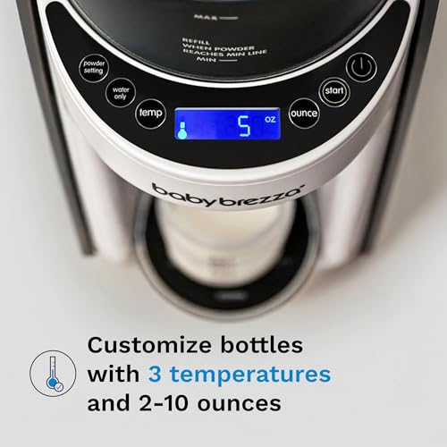 Baby Brezza Formula Pro Advanced Formula Dispenser Machine - Automatically Mix a Warm Formula Bottle Instantly - Easily Make Bottle with Automatic Powder Blending, Charcoal