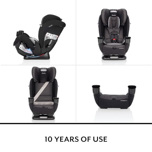 Evenflo All4Stages Slim 4-in-1 Convertible Car Seat (Baldwin Gray)