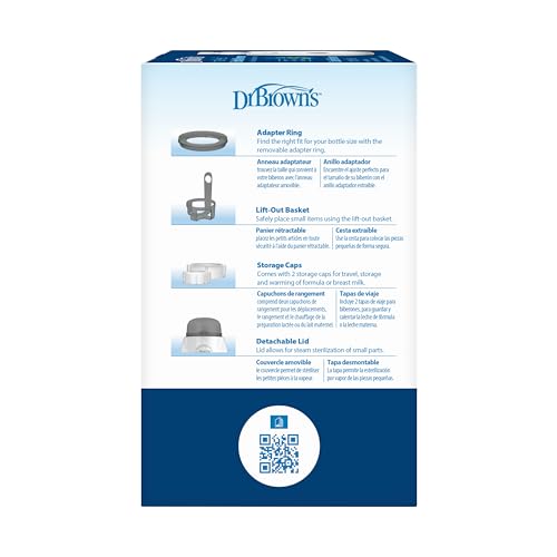 Dr. Brown's Insta-Feed Baby Bottle Warmer and Sterilizer for Baby Bottles and Baby Food Jars, BPA-Free Plastic