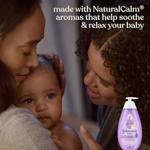 Johnson's Baby Calming Shampoo with Soothing NaturalCalm Aromas, Gentle, Hair Wash, Baby Essentials, Hypoallergenic, No Added Parabens and Sulfates, Baby Essentials, 20.3 fl. Oz