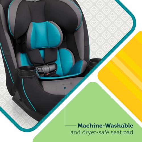 Safety 1st Grow and Go All-in-One Convertible Car Seat, Rear Facing, 5-40 lbs, Forward Facing (30–65 lbs), High Back Booster Seat 40-100 pounds, Iron Frost