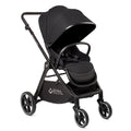 KOOLABABY Reversible Baby Stroller – Foldable Stroller with Parent & World Facing Seat, Multi-Recline & Extendable Canopy – Toddler Stroller