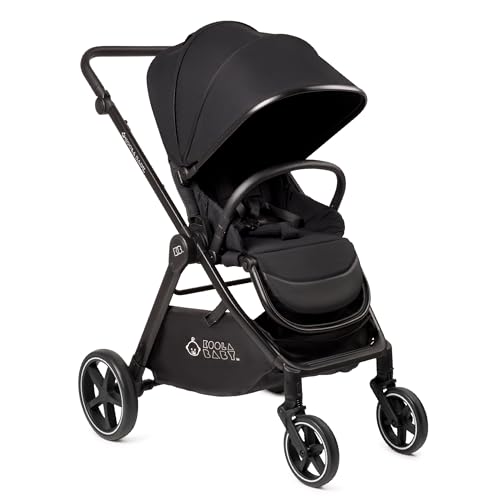 KOOLABABY Reversible Baby Stroller – Foldable Stroller with Parent & World Facing Seat, Multi-Recline & Extendable Canopy – Toddler Stroller