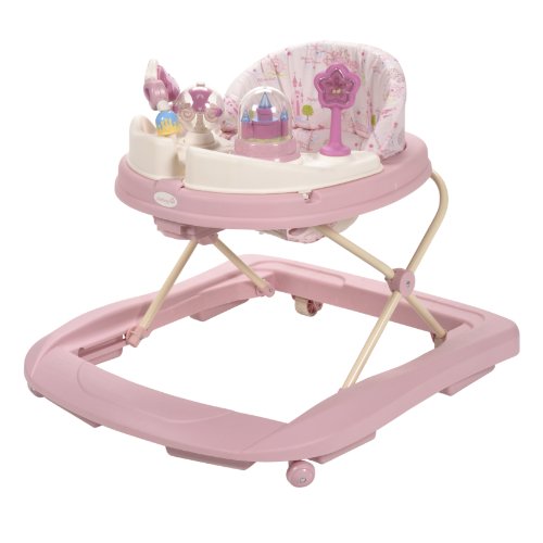 Disney Baby Princess Walker with Wheels, Pink Baby Walkers and Activity Center for Infants