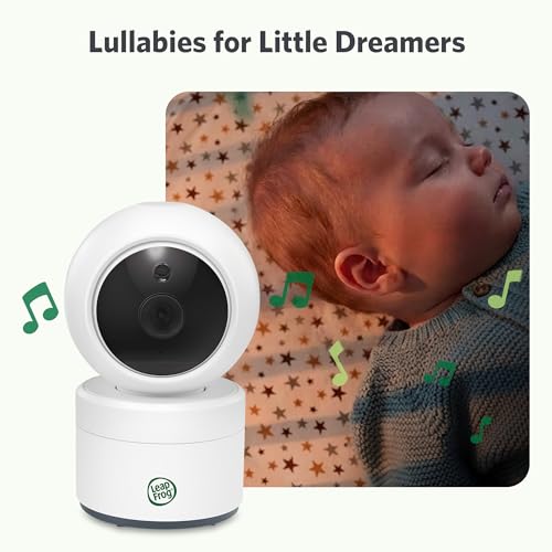 LeapFrog Video Baby Monitor - 5-Inch Color Screen, 31-Hour Battery, Secure Non-WiFi FHSS, Remote Pan Tilt Zoom, Night Vision, 2-Way Talk | LeapView 360