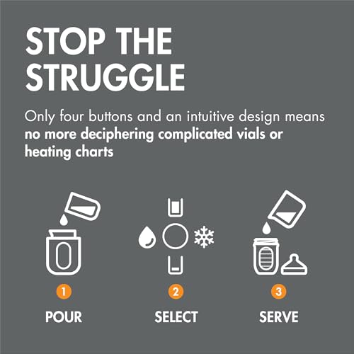 Boon Tempro Direct Heat Breastmilk Warmer - Retains Nutrients in Baby Formula and Breastmilk - Quick Liquid Warmer with Real Time Temp Reading - Breastfeeding Essentials
