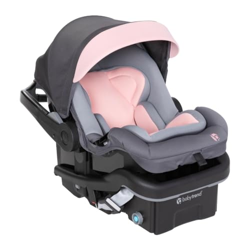 Baby Trend Secure-Lift Infant Car Seat, Madrid Pink – Compact Lightweight Carrier, Infant Comfort Cushioning, Adjustable Harness Fit
