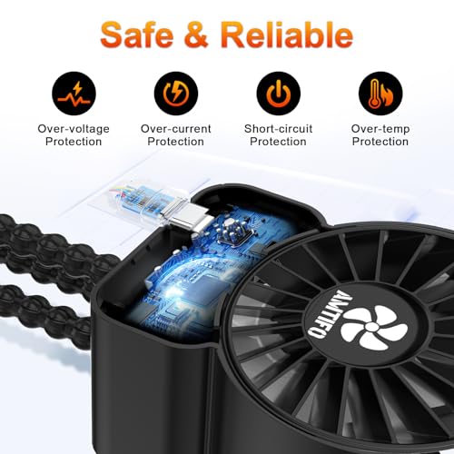 AMTIFO Portable Stroller Fan - 4-Speed Rechargeable USB Fan, Quiet Clip-on Baby Fans for Stroller Crib and Travel - Compact & Battery-Operated Cooling Fans for Baby Comfort on the Go
