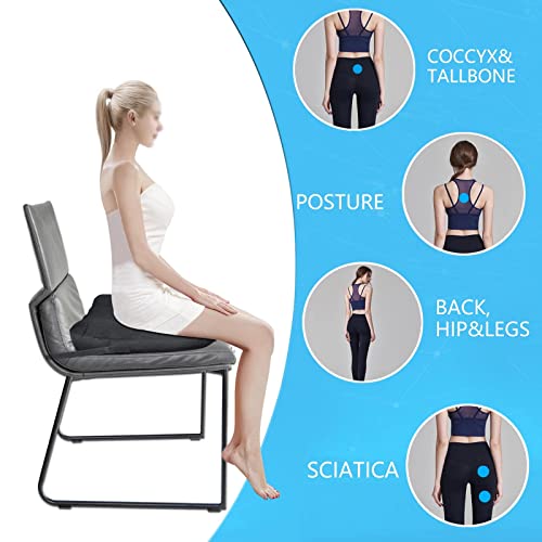ZAVM Adult Booster Seat for Car, 17"*17",4" Thick Car Seat for Short Drivers, Butt Cushion for Office Chairs, Car Seat Cushions for Driving