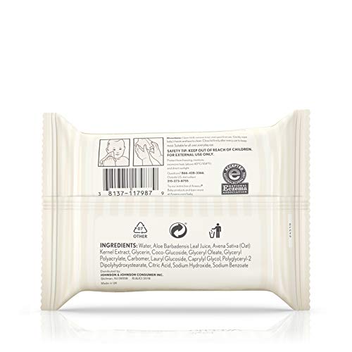 Baby Hand & Face Wipes, 25 Disposable Wipes, Aveeno