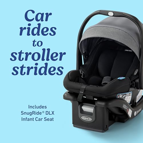 Graco Modes Nest Travel System, 3-in-1 Modular Carseat Stroller Combo, Includes the SnugRide DLX Infant Car Seat and Baby Stroller, Adjustable Slide2Me Car Seat Carrier to Toddler Stroller, Sullivan