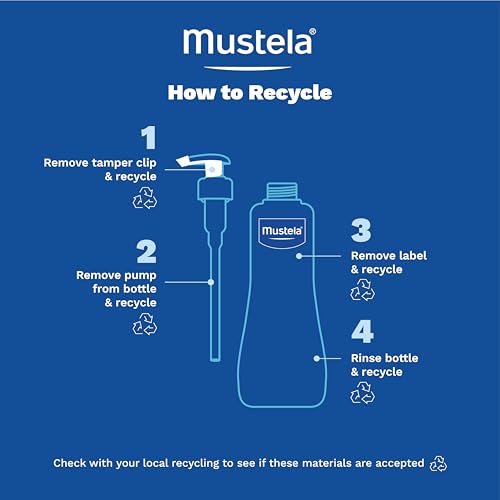 Mustela Gentle Cleansing Gel - Baby Wash for Delicate Skin and Hair - Newborn-Safe Cleanser - Crafted with Natural Avocado Perseose - Various Sizes - 16.90 fl. oz.