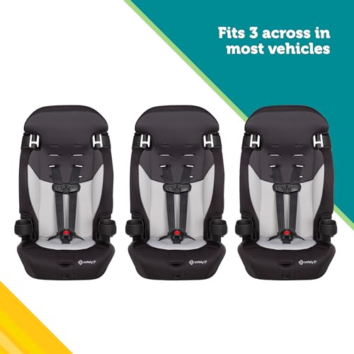 Safety 1st Grand 2-in-1 Booster Car Seat, Converts from High Back to Belt-Positioning Booster, High Back Seat for Kids 40-65, and Belt-Positioning 40-100 Pounds, Black Sparrow