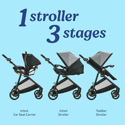 Graco Modes Element Travel System, Baby Car Seat and Stroller Combo, Includes: SnugRide Lite LX Infant Car Seat and Reversible Baby Stroller, Great Gift for New Parents, Canter