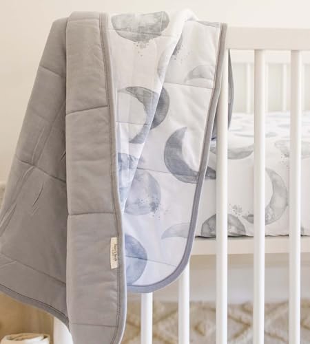 Burt's Bees Baby Organic Cotton Infant Reversible Blanket, Nursery Bedding