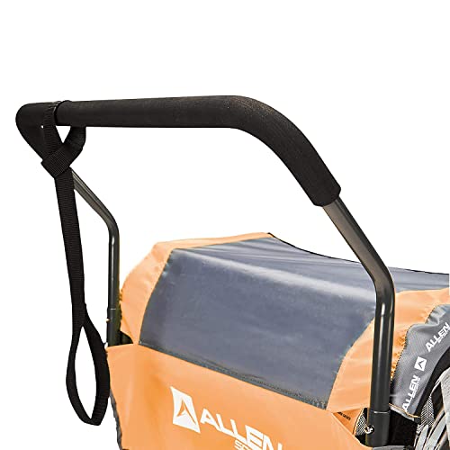 Allen Sports Deluxe Steel 2-Child Bicycle Trailer and Stroller, Model AS2-O, Orange