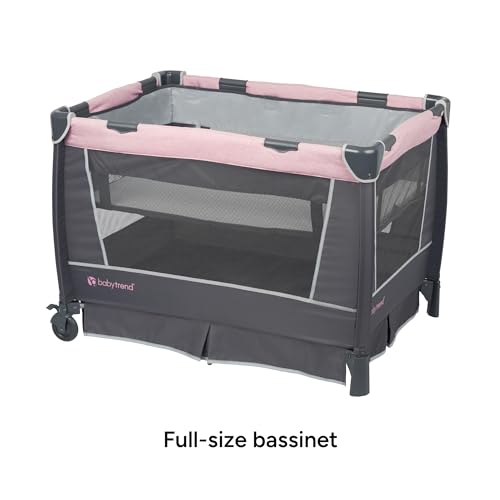 Baby Trend Simply Smart Nursery Center Playard, Dash Pink