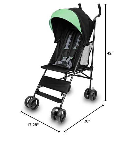 Ingenuity: ity by Ingenuity Smooth Stroll Convenience Stroller, Lightweight, with Aluminum Frame, Large Seat Area, 2 Position Recline, Extra Large Storage Basket – for Travel
