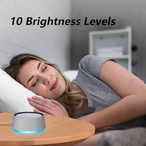 Brown Noise Sound Machine with 30 Soothing Sounds 12 Colors Night Light for Baby Adults Kids Sleep Machine 36 Volume Levels 5 Timers for Home Office