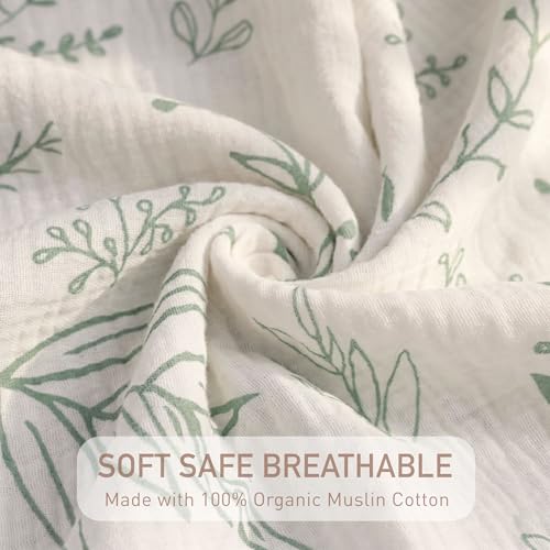 Muslin Swaddle Blankets for Newborn, 3 Pack Breathable Soft Receiving Blanket, Large 38 x 40 inches Swaddle Wrap Burping Clothes, Essentials Infant Shower Items, Toddler Gift (Bright Colors)