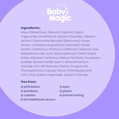 Baby Magic Calming Baby Lotion, Lavender and Chamomile, 16.5 Ounces (Pack of 6)