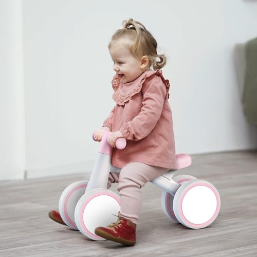 SEREED Baby Balance Bike Toys for 1 Year Old Girl Gifts, Baby Walker, One Year Old Girl Birthday Gifts, 12-24 Months Toddler Balance Bike, First Birthday Gifts