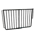 Cardinal Gates SS30 Stairway Special Baby Gate for Top of Stairs - Adjustable Indoor Dog Gate - Aluminum Metal Safety Gate for Kids & Pets - 27 to 42.5 Inches Wide - Black - USA Based Company